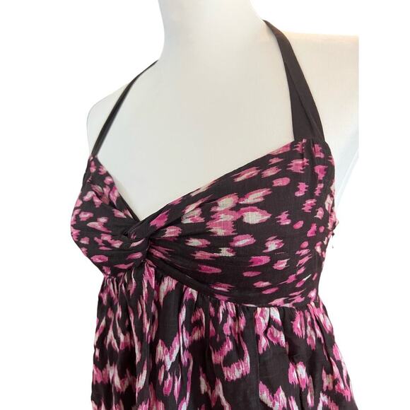 ANN TAYLOR LOFT empire waist halter dress 100% cotton lined size 2 - Picture 4 of 9